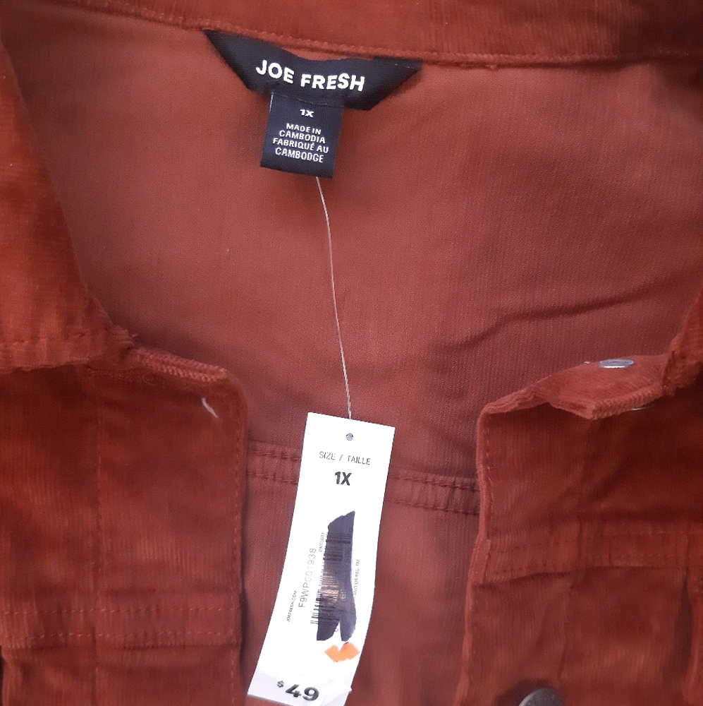 NEW WITH TAGS corduroy jacket- plus size - Picture 5 of 8